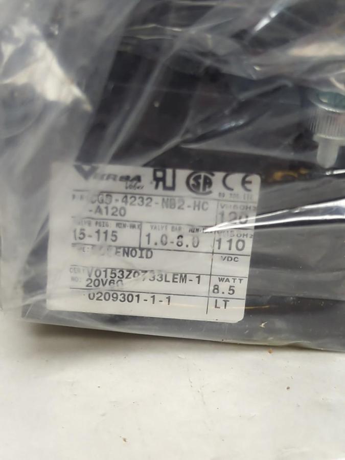 VERSA,CGS-4232-NB2-HC-A120,FOUR-WAY SOLENOID VALVE NOS