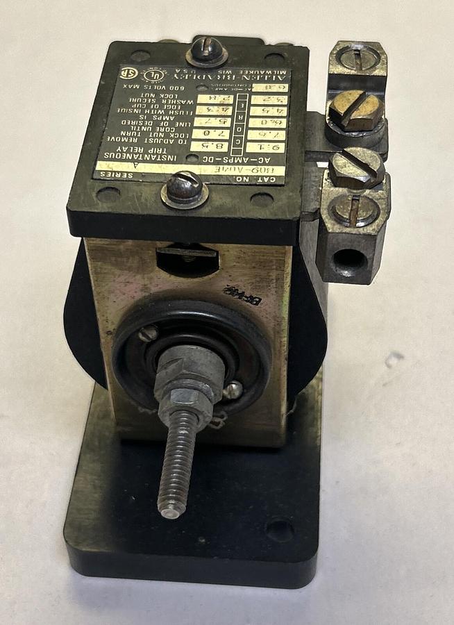 Used ALLEN BRADLEY,809-A04E,INSTANTANEOUS TRIP RELAY