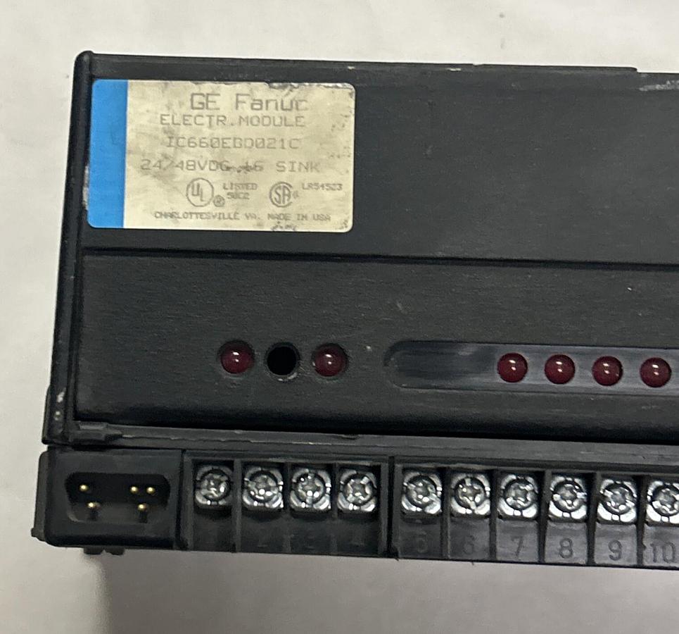 Used GE FANUC,IC660EBD021C,GENIUS BLOCK ELECTRONIC MODULE