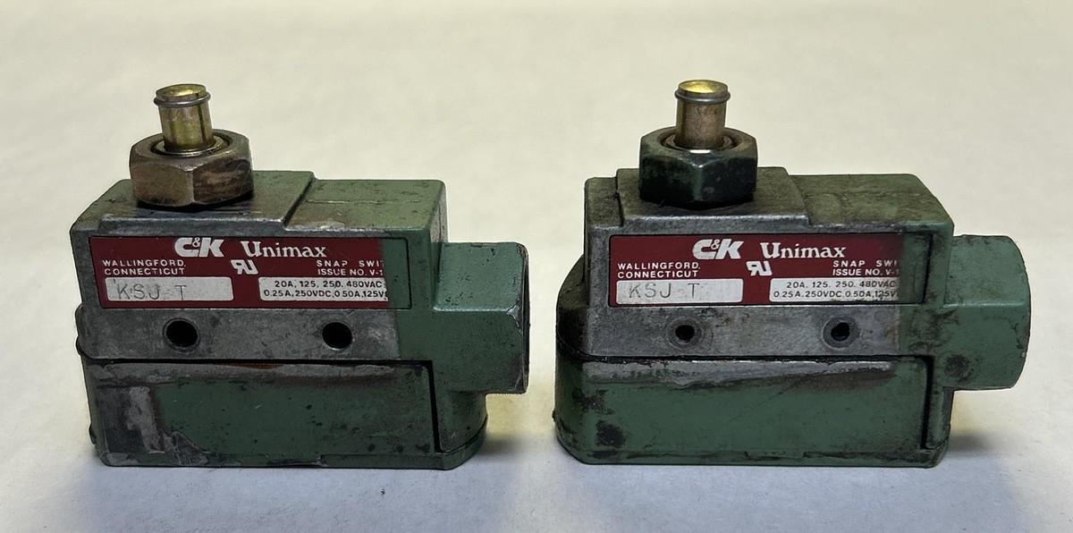 Used UNIMAX,KSJ-T,LIMIT SWITCH LOT OF 2