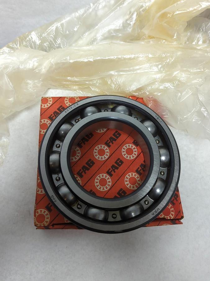 FAG,6218.C3,DEEP GROOVE BALL BEARING 90X160X30MM NOS
