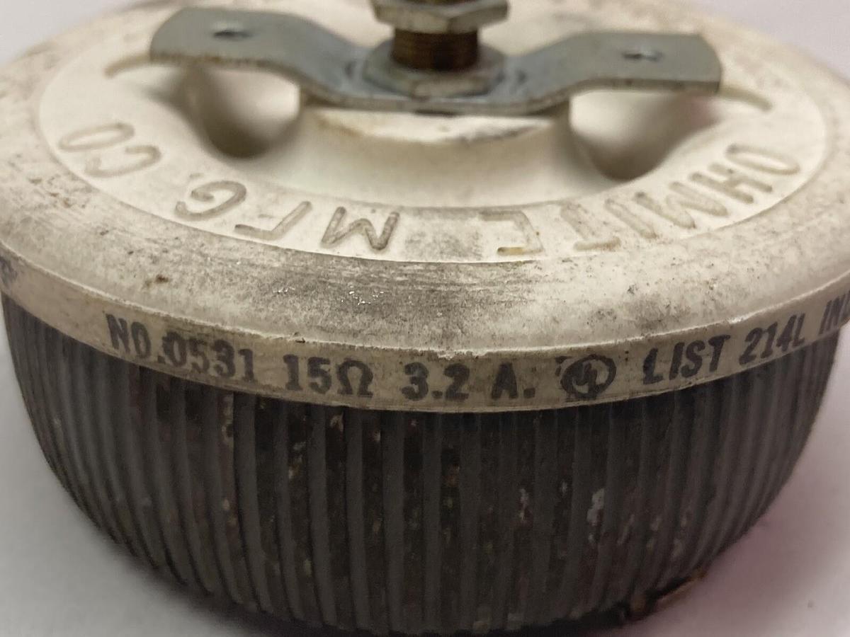 Used Ohmite,0531,Rheostat 3.2A Series 7844