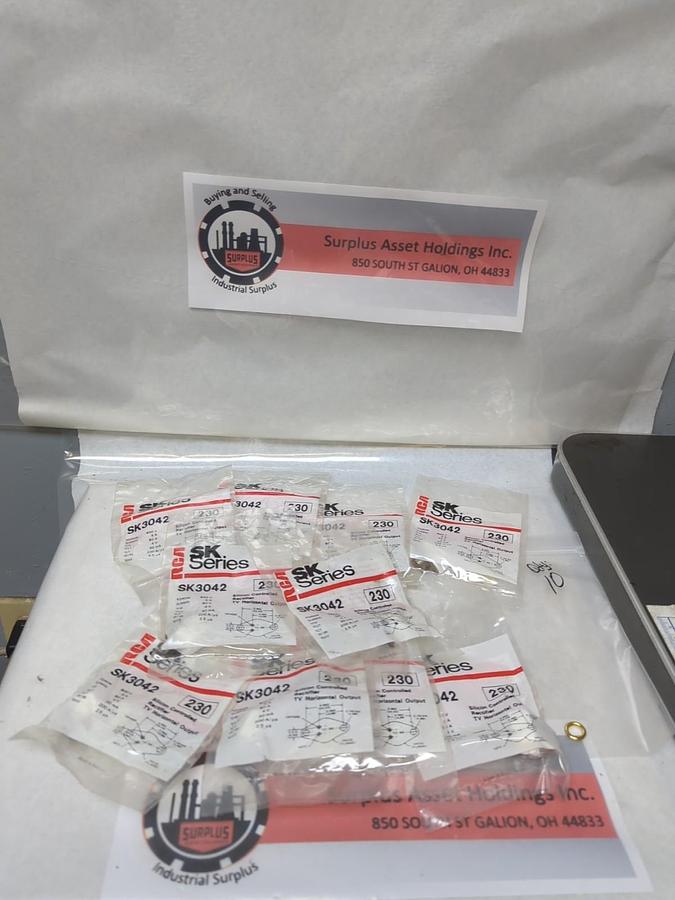 RCA,SK3042,SILICONE CONTROLLED RECTIFIER TV HORIZONTAL OUTLET LOT OF 10 NOS
