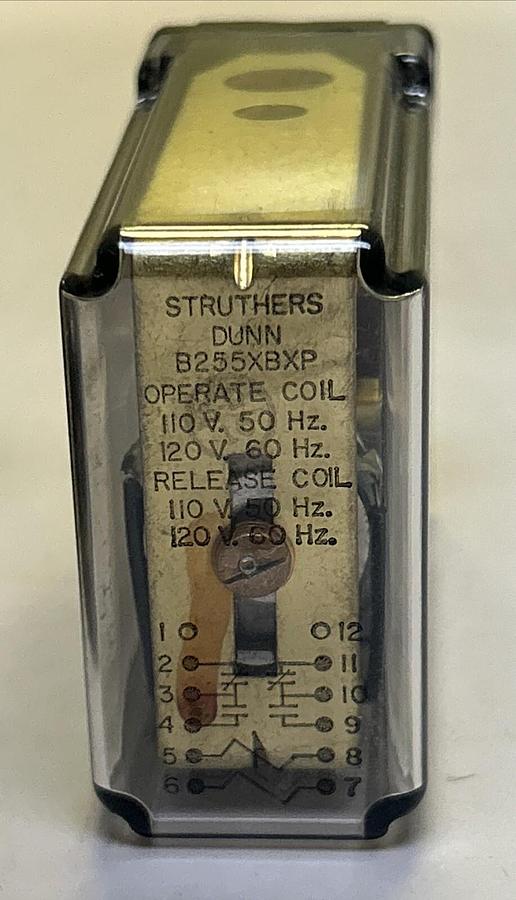Used STRUTHERS DUNN,B255XBXP,PLUG IN RELAY LOT OF 2