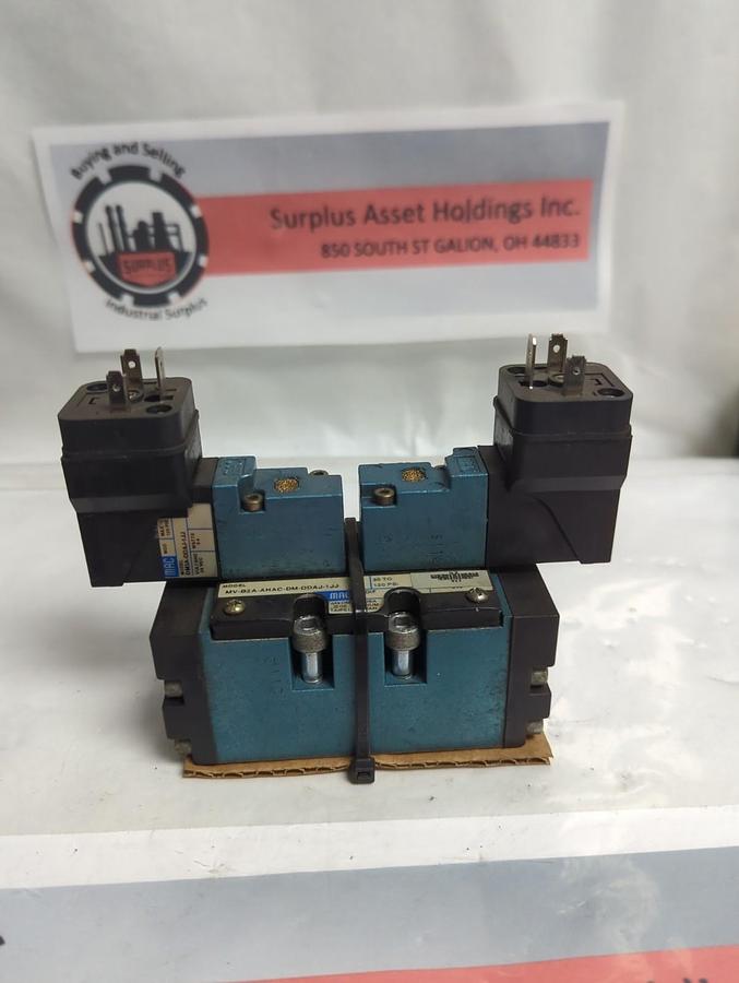 Used MAC VALVES,MV-B2A-AHAC-DM-DDAJ-1JJ,SOLENOID VALVE 30-120PSI PRE-OWNED
