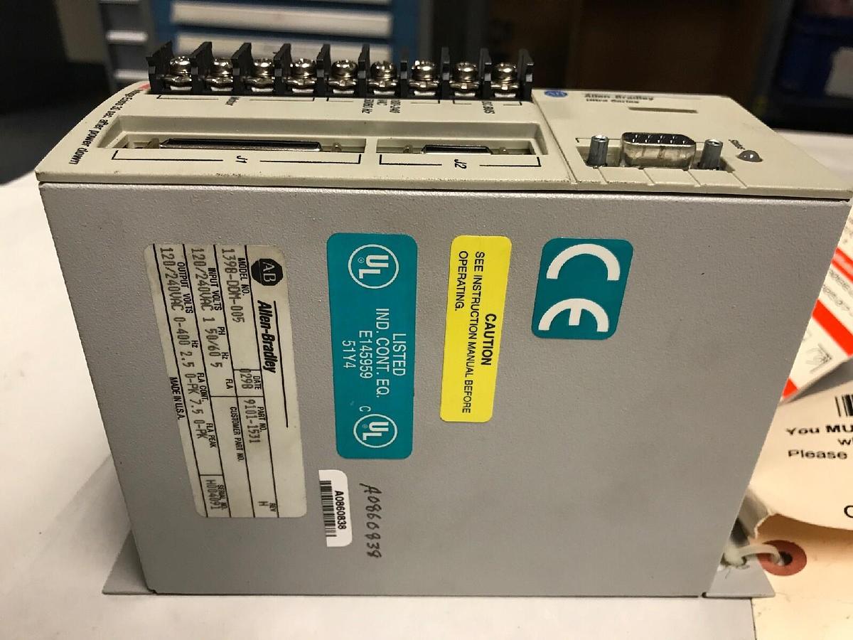 Used Allen Bradley,1398-DDM-005,Ultra Servo Drive 9101-1531 Series A