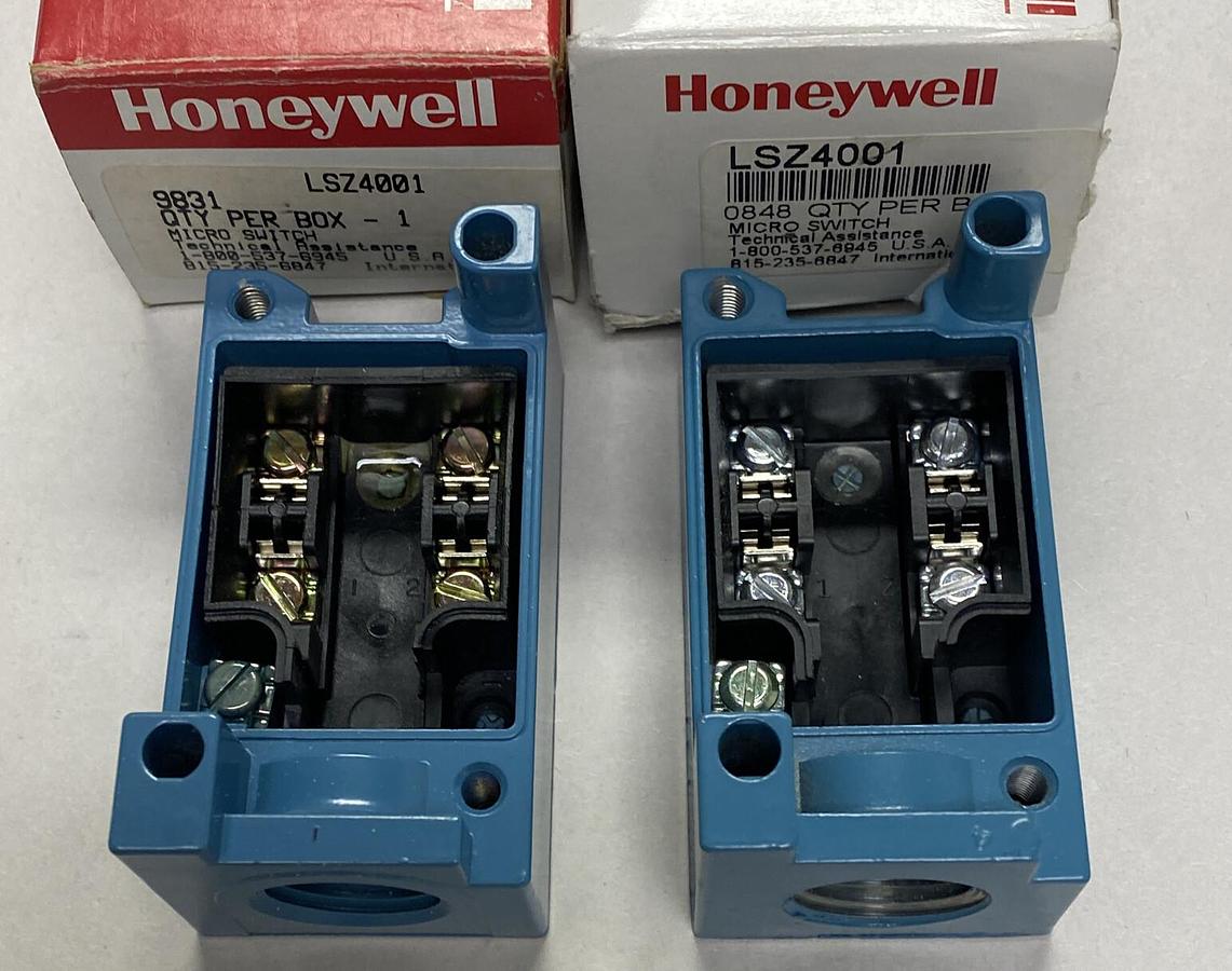 HONEYWELL MICROSWITCH,LSZ4001,LIMIT SWITCH RECEPTACLE LOT OF 2 NEW