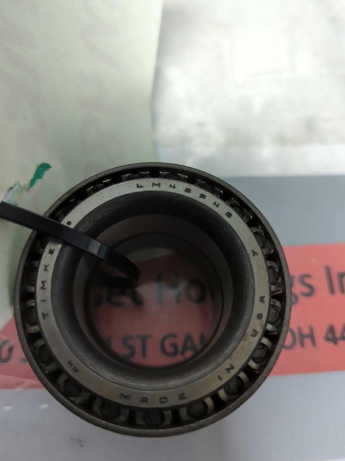 Used TIMKEN,LM48548,ROLLER BEARING CONE LOT OF 2 PRE-OWNED