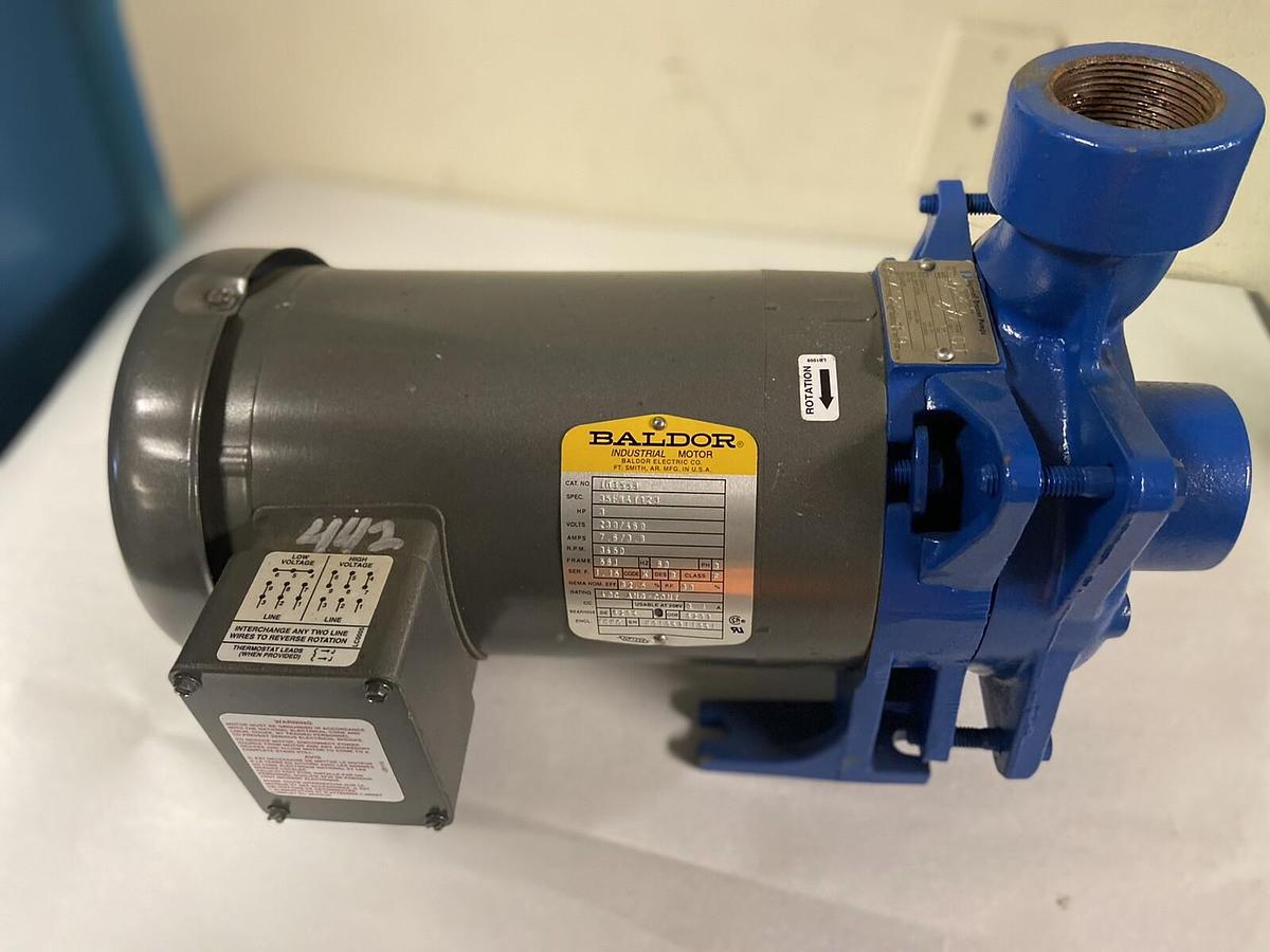 Used Ingersoll Dresser,56J,2x1-1/2x4 Pump with Baldor 3Hp 230/460V 3450RPM 56J