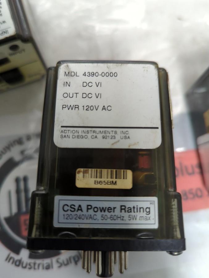 Used ACTION PAK,4390-001,RELAY LOT OF 4 PRE-OWNED