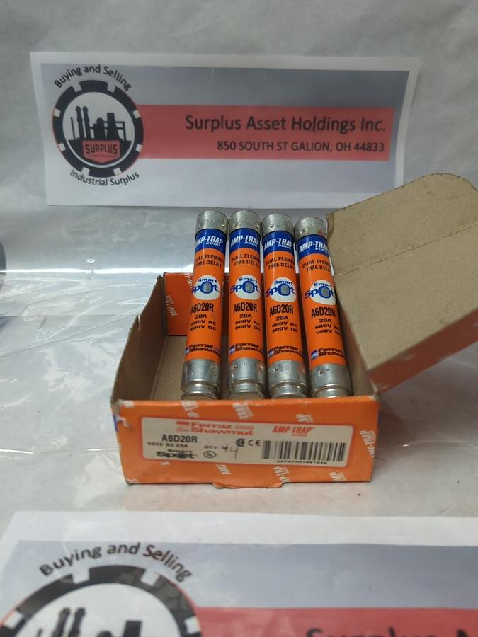 FERRAZ SHAWMUT,A6D20R5,AMP-TRAP 20 AMP FUSES BOX OF 4 NOS