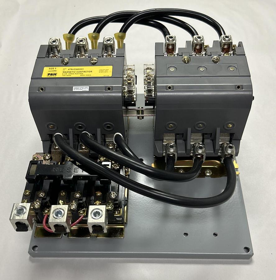 P&H,479U236D231,REVERSING MAGNETIC STARTER SIZE 3 100A 600V NOS