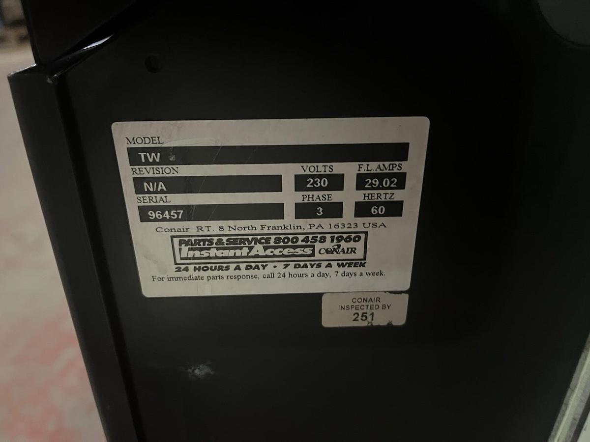 Used CONAIR,TW,THERMOLATOR WATER TEMPERATURE CONTROL UNIT 230V 3PH