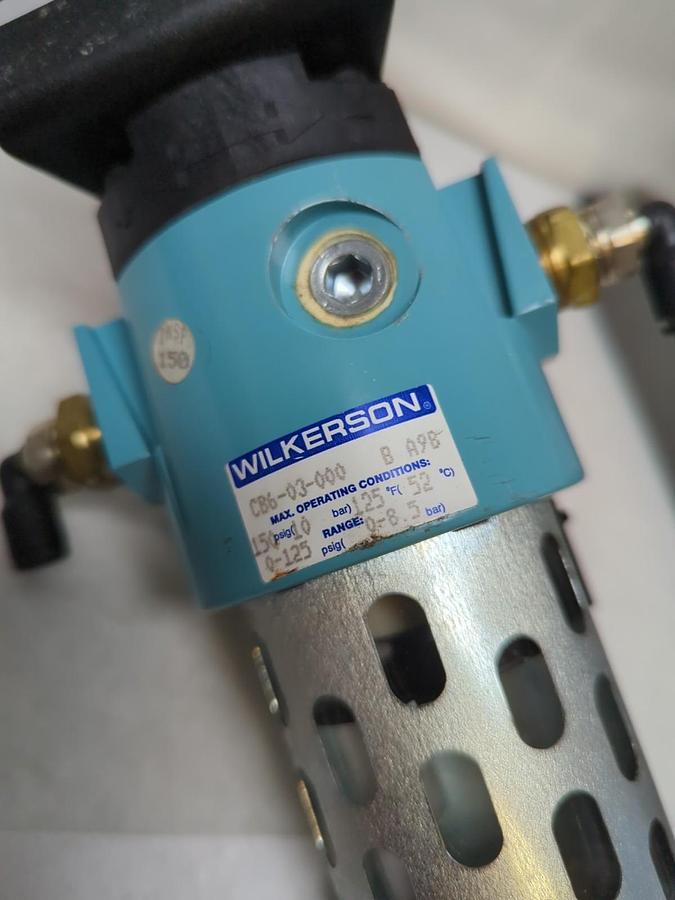 Used WILKERSON,CB6-03-000 B A98,AIR FILTER REGULATOR PRE-OWNED