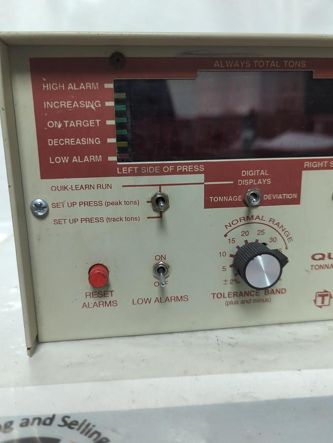 Used TOLEDO INTEGRATED,QUICK-LEARN,TONNAGE AND DEVIATION MONITOR PRE-OWNED