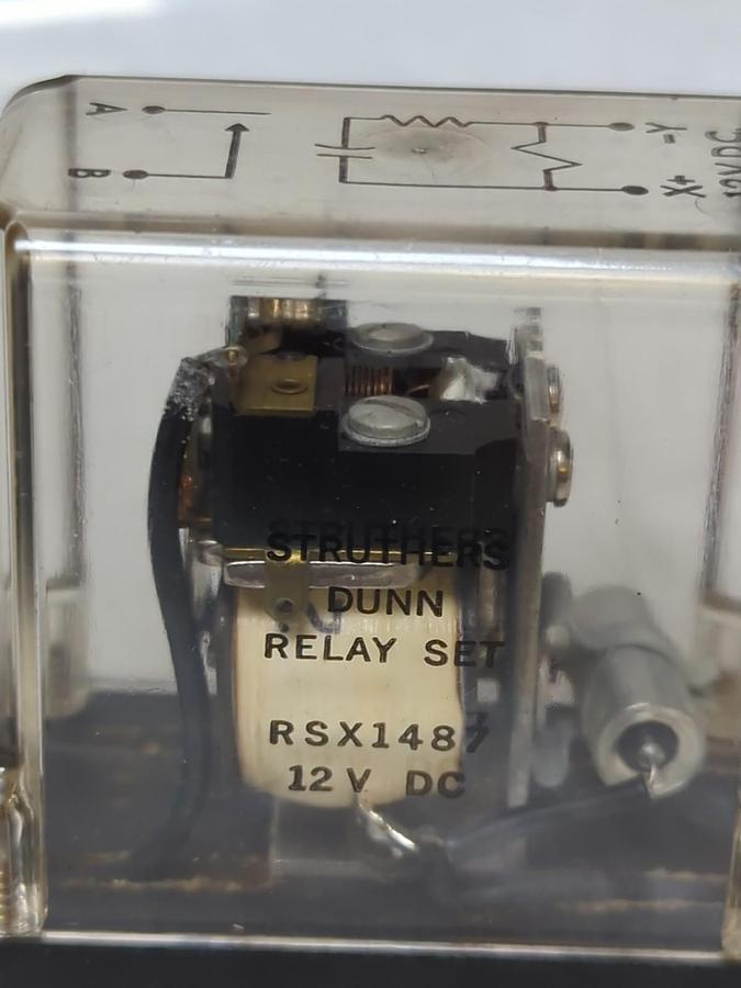 STRUTHER-DUNN,RSX1487,RELAY SET 12 VDC NOS