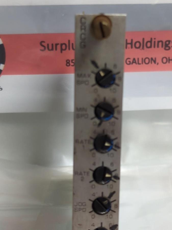 Used RELIANCE ELECTRIC,0-51851-6,CRCG REGULATOR CONTROL MODULE PRE-OWNED