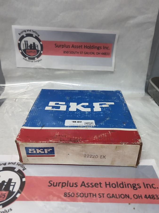 SKF,22220 EK,SPHERICAL ROLLER BEARING 100X180X46MM NOS