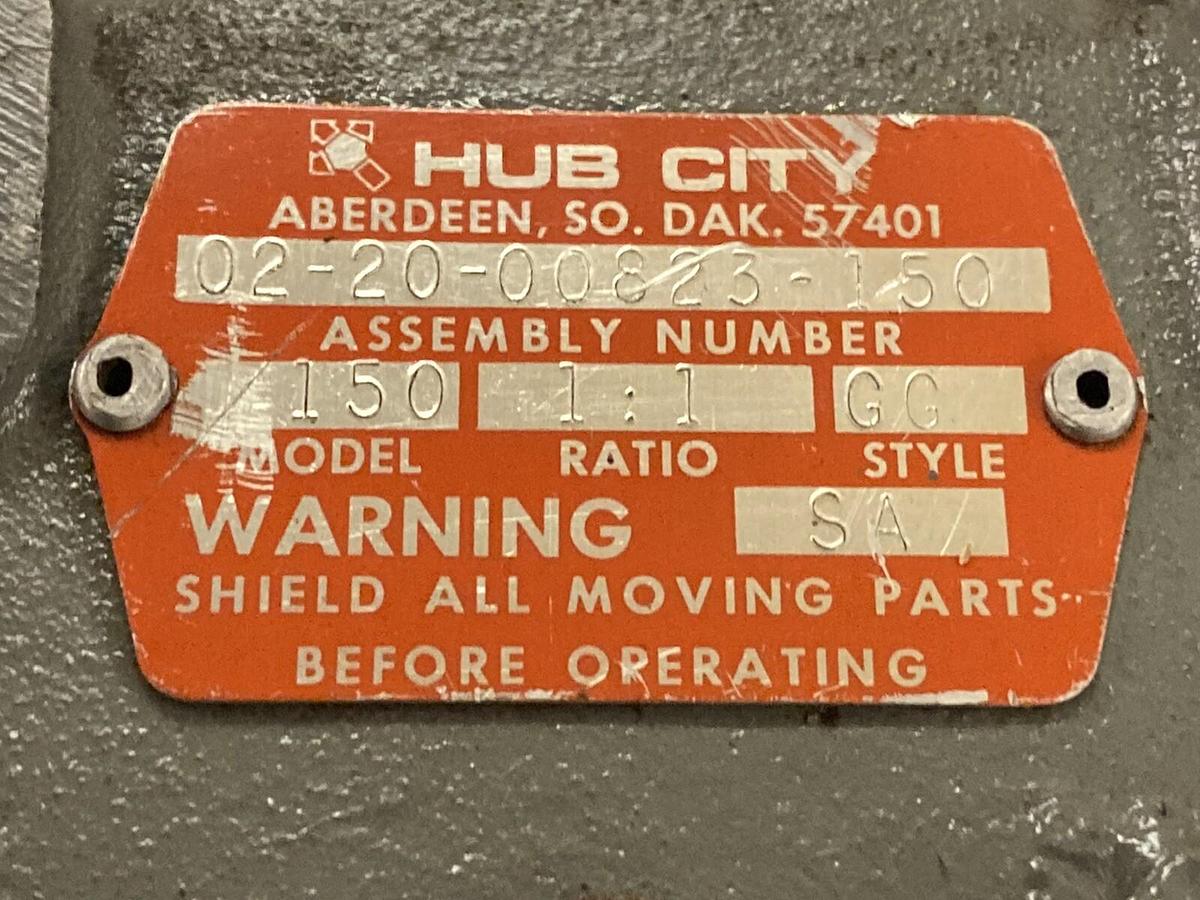Used Hub City,02-20-00823-150,Gear Box 1:1Ratio Model150