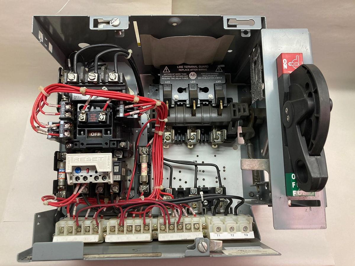 Used Allen-Bradley,2100 2112,Size 1 Fused MCC 12 Inch Starter Bucket