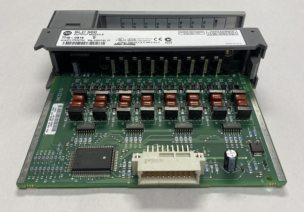 Used Allen-Bradley,1746-0B16,Series D SLC500 Output Module