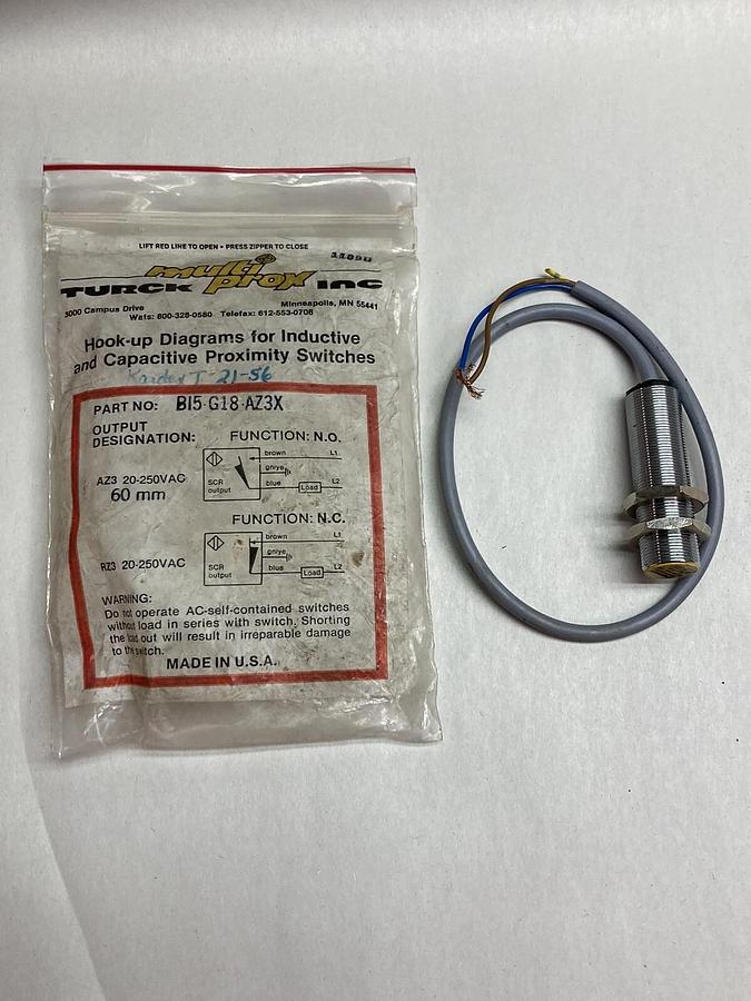 Turck,B15-G18-AZ3X,Embeddable Induction Sensor