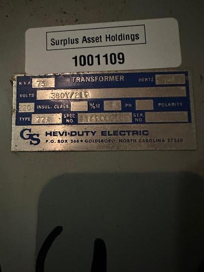 Used Hevi-Duty 75