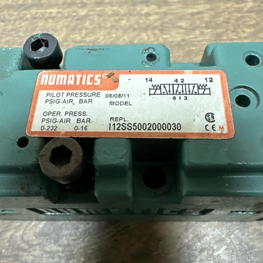 Used Numatics,I12SS6002000030,Solenoid Valve