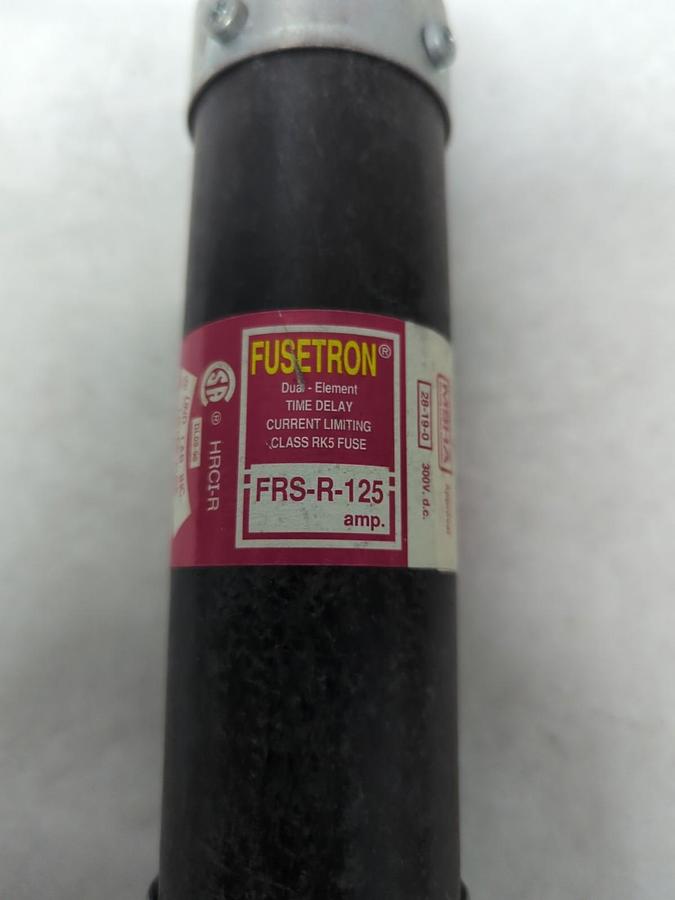 Used COOPER BUSSMANN,FRS-R-125,FUSETRON 125 AMP  FUSE PRE-OWNED