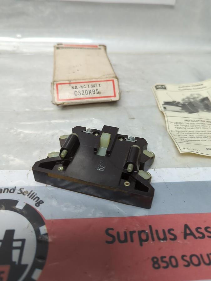 CUTLER HAMMER,C320KB5,AUXILIARY CONTACT NOS