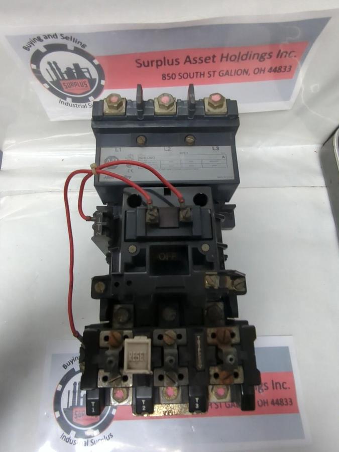 Used ALLEN BRADLEY,509-D0D,SIZE 3 SER A MOTER STATER PRE-OWNED