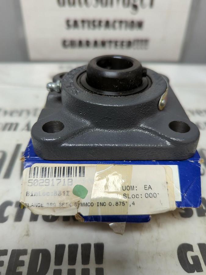 SEALMASTER,SF-14,FLANGE MOUNT BEARING 4-BOLT BASE 7/8 INCH BORE NOS