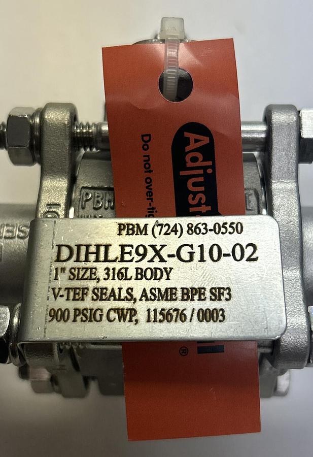 PBM,DIHLE9X-G10-02,GLOVE VALVE 3WAY 1 INCH NEW