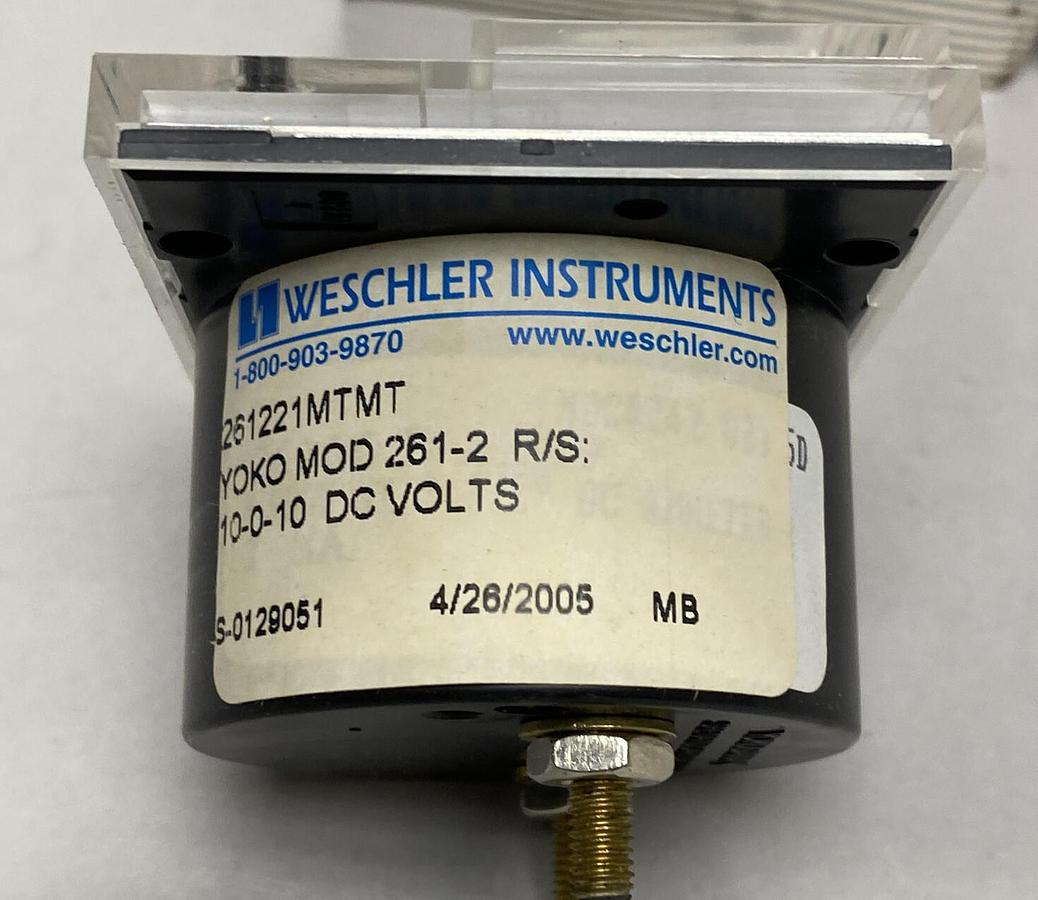 Yokogawa Weschler Instruments,26221MTMT 261-2,Panel Meter Lot Of 4 NOS