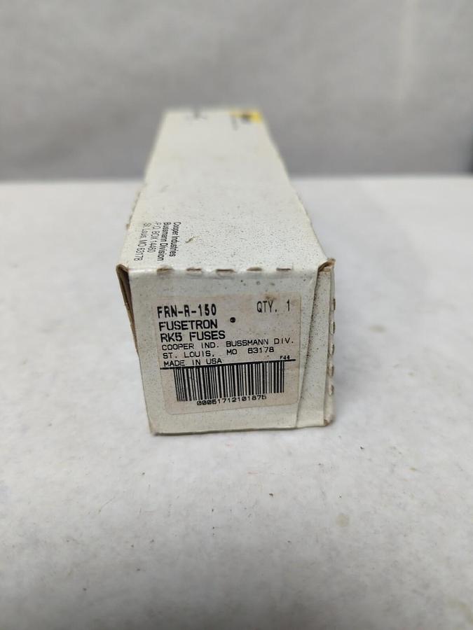 Used COOPER BUSSMANN,FRN-R-150,FUSETRON 150 AMP FUSE NEW