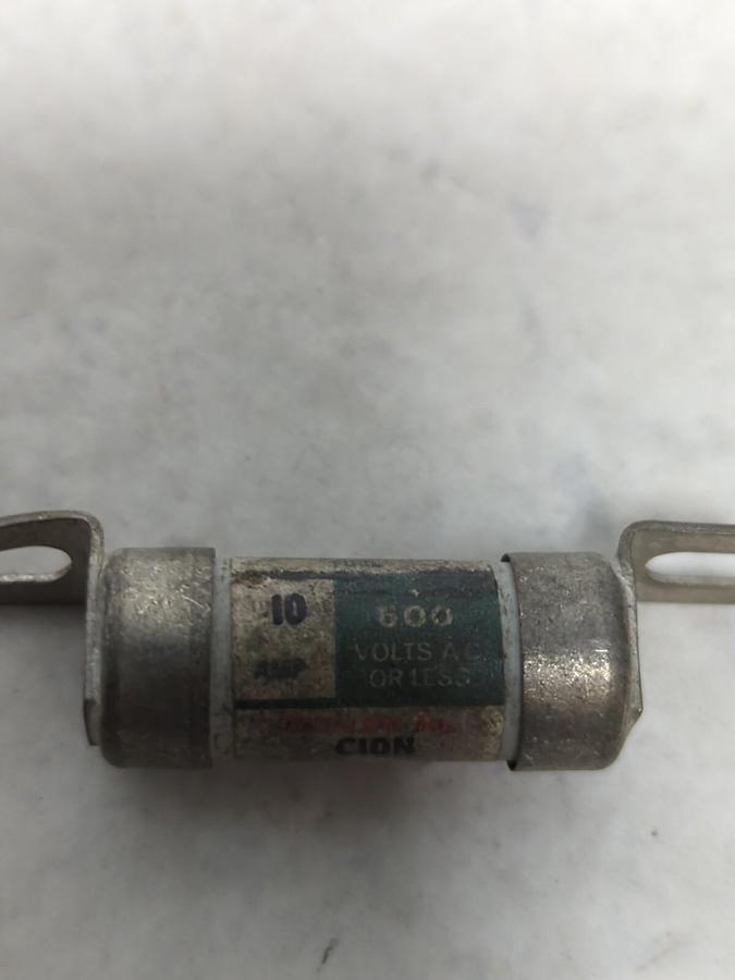 ENGLISH ELECTRIC,C10N,10 AMP 600V FUSE LOT OF 2 NOS