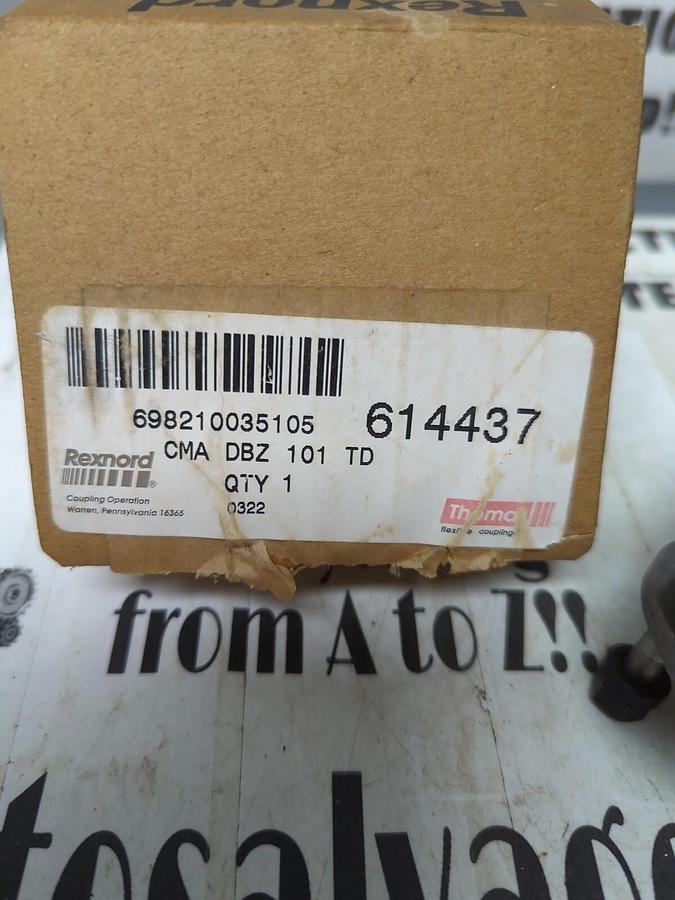 REXNORD,614437 CMA DBZ 101 TD,COUPLED SPLIT ASSEMBLY NOS