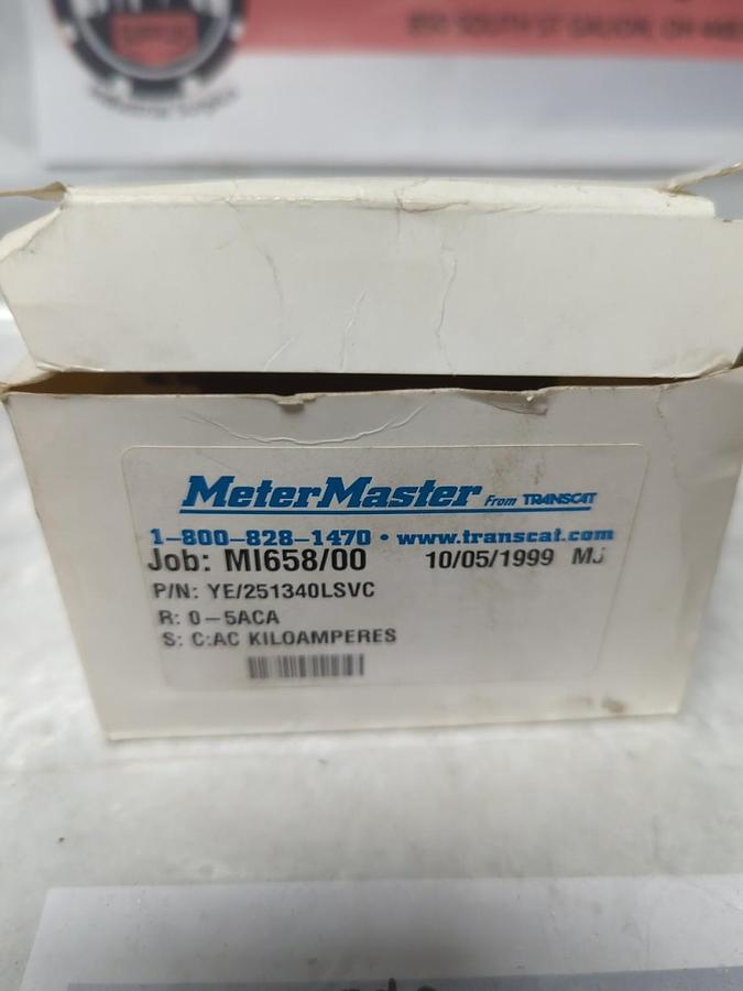 METERMASTER,YE/251340SVC,GAUGE 0-5ACA NOS