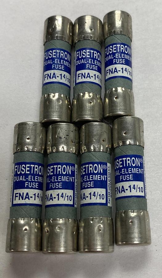 Cooper Bussmann,FNA-1-4/10,Fusetron Fuse Lot Of 7 NOS