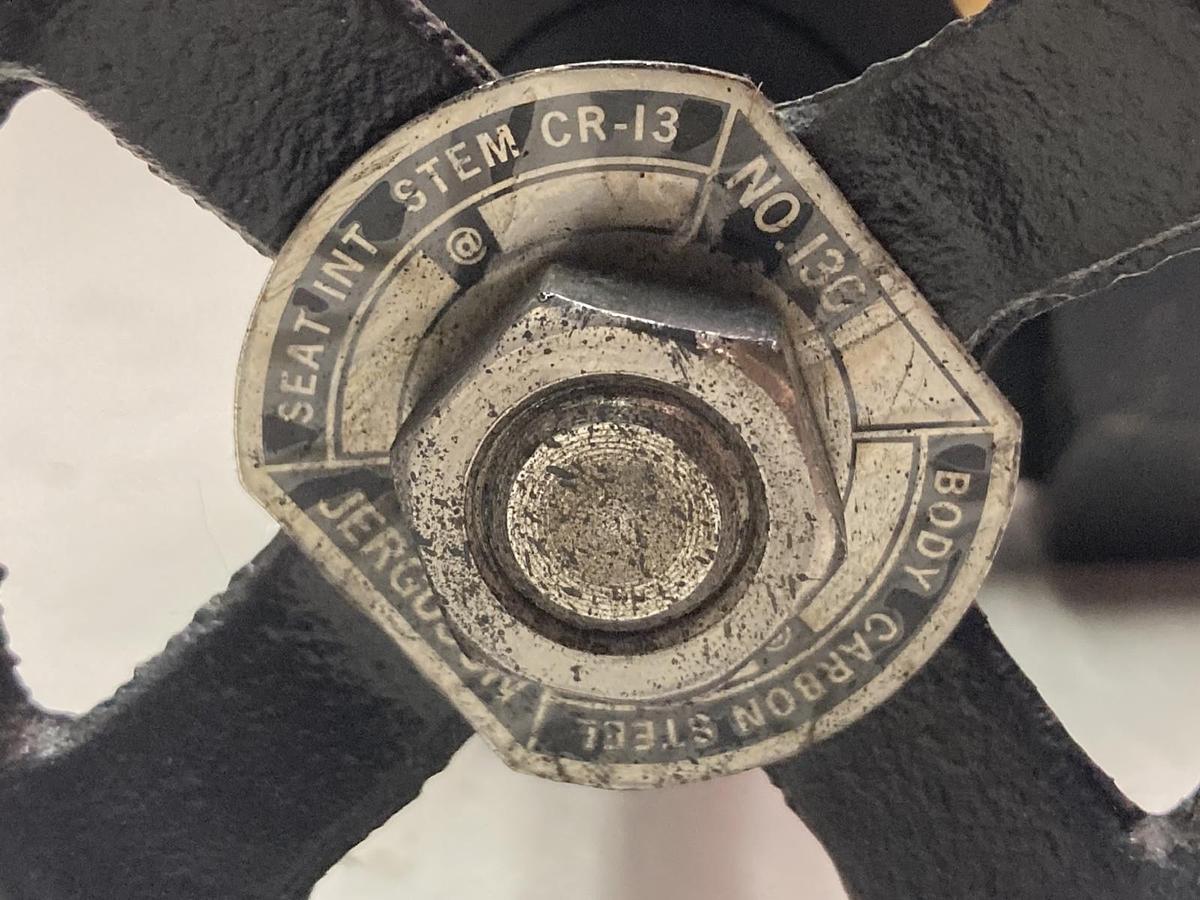 Used Jerguson,STEM CR-13,Body Carbon Steel Valve