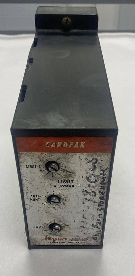 Used RELIANCE,0-49008-4,CARDPAK LIMIT MODULE
