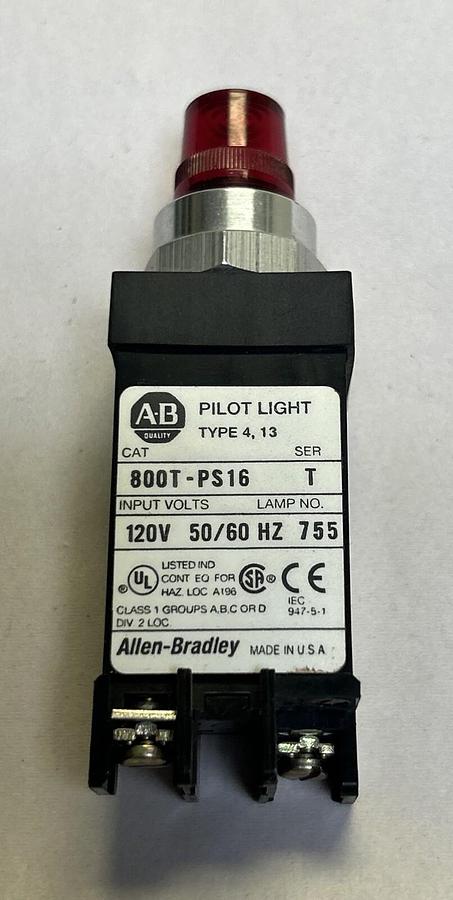 Used ALLEN BRADLEY,800T-PS16,PILOT LIGHT