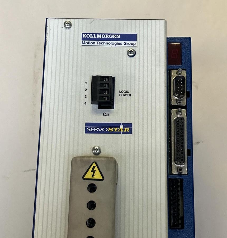 Used KOLLMORGEN SERVOSTAR,SR20000-000000,SERVO DRIVE 115/230VAC 20AMP