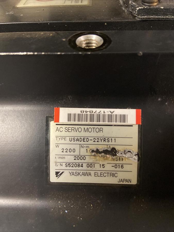 Used Yaskawa,USADED-22YRS11,Servo Motor UTMAH-B15ASB Encoder