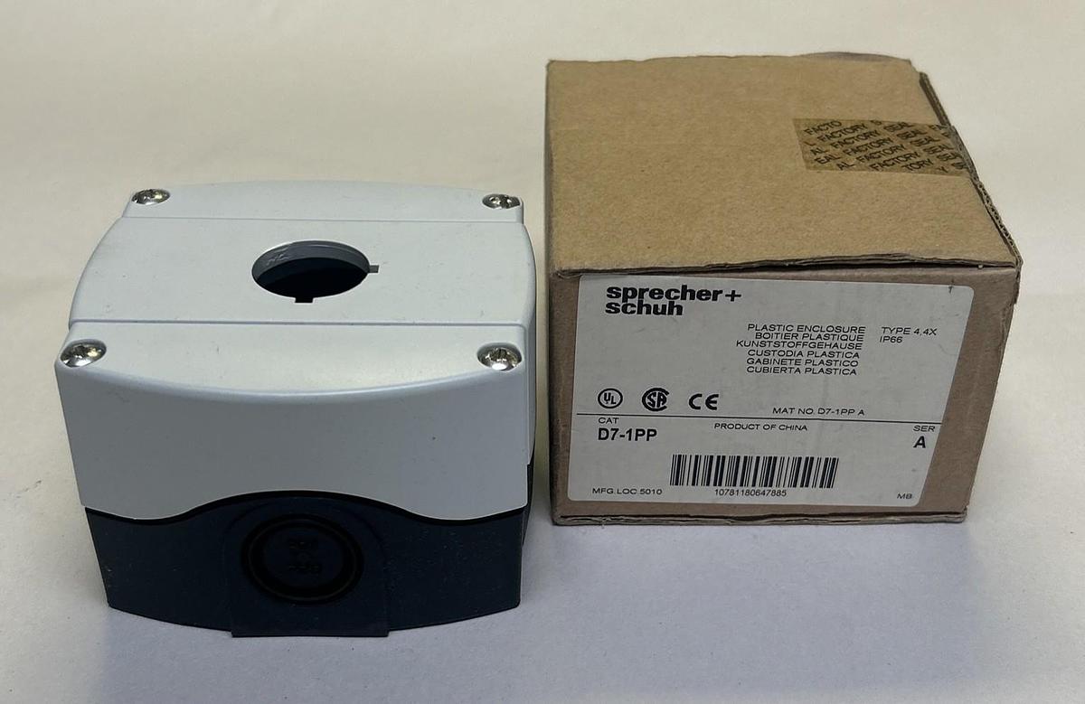 SPRECHER & SCHUH,D7-1PP,PLASTIC PUSHBUTTON ENCLOSURE NOS