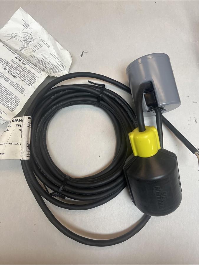 LITTLE GIANT,950266,CONTROL FLOAT SWITCH CFSW 125/250VAC 20FT CORD