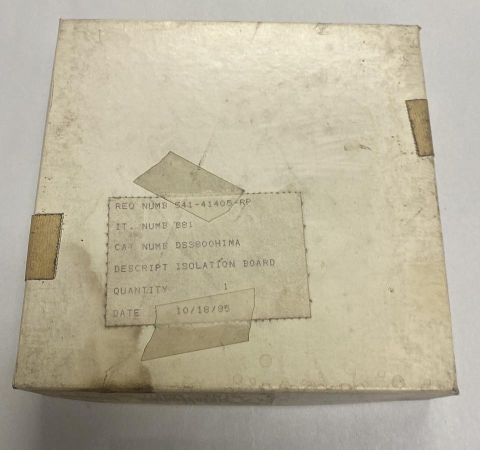 GE,DS3800HIMA1B1B,Isolation Board NOS