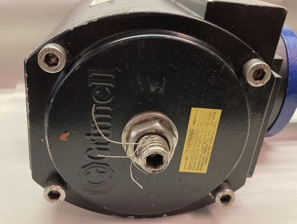 Used Grinnell,LC-8100-6G,Manual Iron Wafer Butterfly Valve 4 Inches Body C1