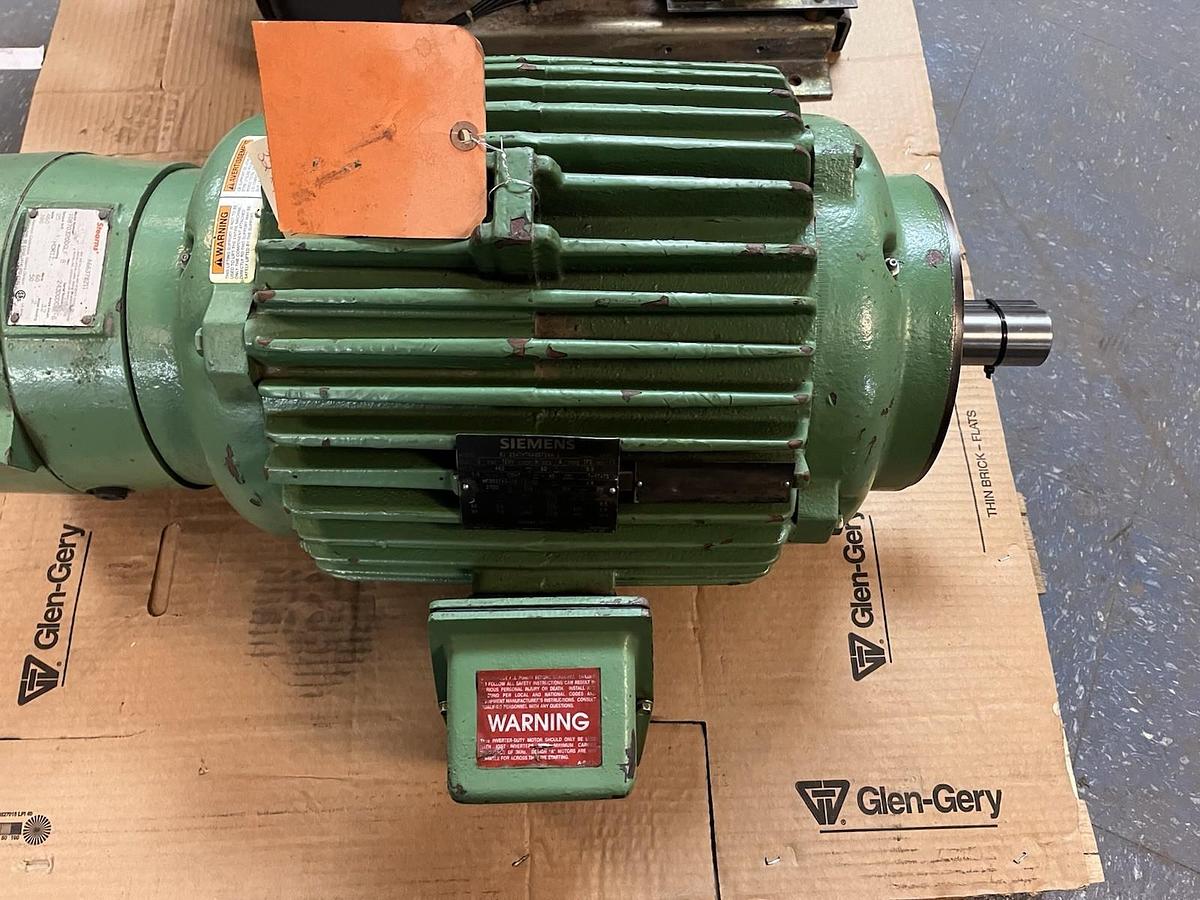 Used SIEMENS,6J-254THTNA8879AA-L,BRAKE MOTOR 7.5HP 460V 3PH 1175RPM 254TC