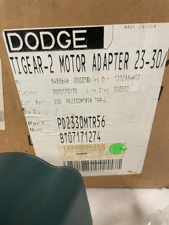 DODGE,TIGEAR-2,MOTOR ADAPTER 23-30 PD2330MTR56